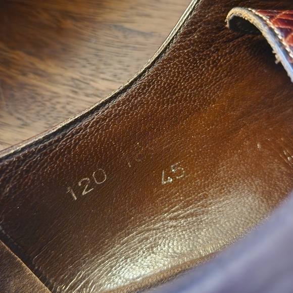 Genio | Embossed Leather Cap-Toe Derby - Picture 9 of 10
